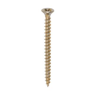 4 X 50MM SOLO SINGLE THREAD    POZI CSK YELLOW SCREWS 200/bx