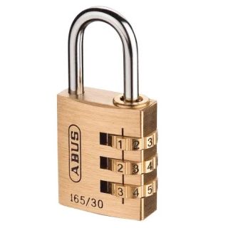 Abus 165/30C 30mm Combination Brass Padlock