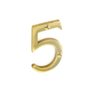 75mm Brass Numeral no 5