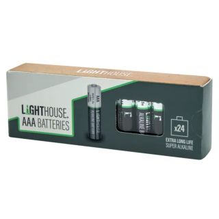 LIGHTHOUSE AAA ALKALINE BATTERIES