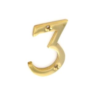 75mm Brass Numeral no 3 