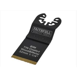 Faithfull M/Saw Flush Tin Coated Blade 32mm