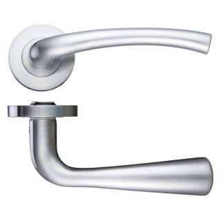 Assisi Lever on Rose (Satin Chrome)