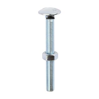 M8 X 75MM CUP SQ HEX COACH     BOLT WITH NUT (50)  0875CB