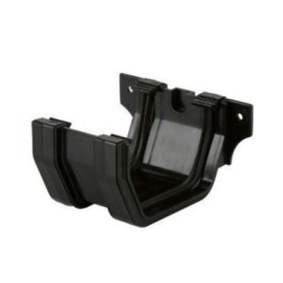 BR54 SQUARE GUTTER UNION BLACK