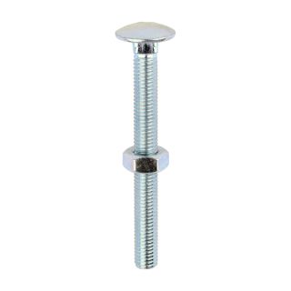 M10 X 100MM CUP SQ HEX COACH   BOLT WITH NUT (25) 10100CB / CSD10100