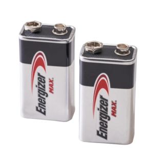9V BATTERIES ( PK 2 ) ENERGIZER 