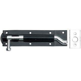  Necked Tower Bolt Black 6