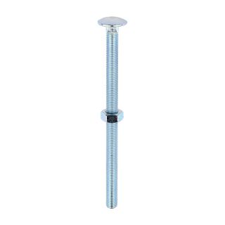 M10 X 150MM CUP SQ HEX COACH   BOLT WITH NUT (25) 10160CB