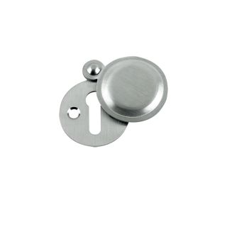 Victorian Escutcheon - Covered Satin Chrome 32mm