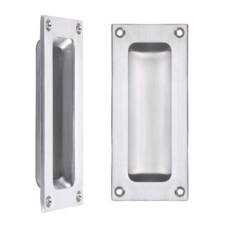 Flush Pull Satin Chrome 102mm x 45mm x 13mm