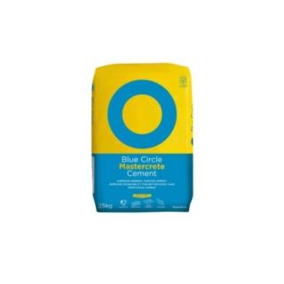BLUE CIRCLE MASTERCRETE CEMENT 25kg Bag (60) PLASTIC