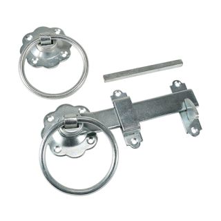 Plain Ring Handle Gate Latch Galv 6