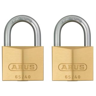 Abus 65/40 TWIN Brass Padlock 40mm