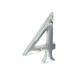 75mm Chrome Numeral no 4
