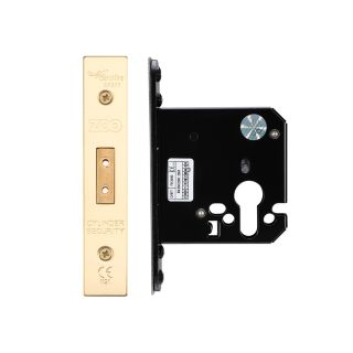Zoo Euro Profile Deadlock  2 1/2 PVD Brass