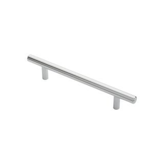 T- Bar Pull Handle 128mm C/C 188mm overall Polished Chrome
