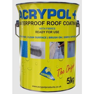 ACRYPOL+ WATERPROOF ROOF COAT  5LT (inc Fibres)