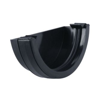 BR47 GUTTER EXTERNAL STOPEND ANTHRACITE GREY