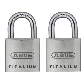 Abus 54TI/40C Twin Pack Titalium Padlock (K/Alike)