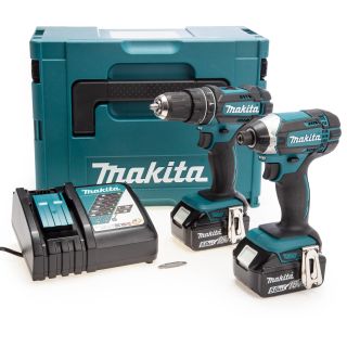 Makita 18v Li-Ion Combi Drill  & Impact Driver 2 x 5ah Batts DLX2131TJ