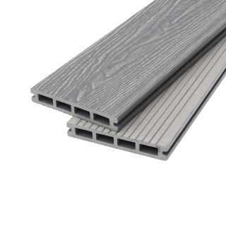 Rustique Fossil - DARK GREY - Composite Deck Board - 3.6mtr x 140mm