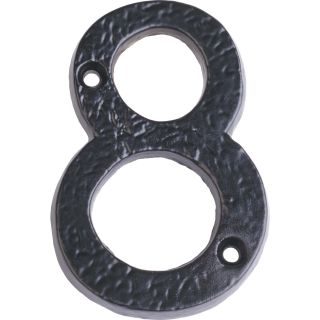 Black Antique Numeral no 8