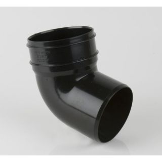 BS409 110mm SOIL BEND BLACK Bottom Offset 112.5deg 