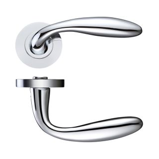 Verona Lever on Rose (Chrome Plated)