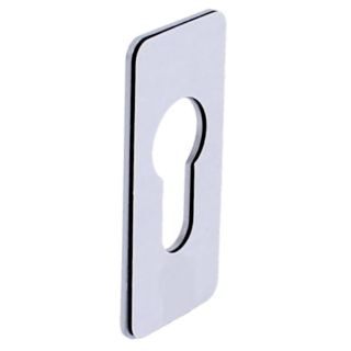 Souber White Self Adhesive Euro Escutcheon 66mm x 30mm