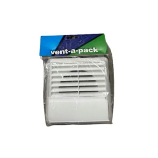 LOUVRE GRAVITY VENT WHITE 6 4 OUTLET FLAP/FIX RD4LVGGWH
