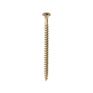 5 X 80MM SOLO SINGLE THREAD    POZI CSK YELLOW SCREWS 200/bx