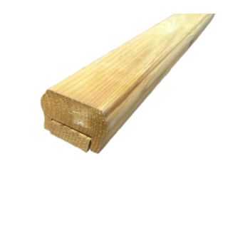 DECKING HANDRAIL/BASERAIL UNIV 68x44x2395mm+Fill TANALISED