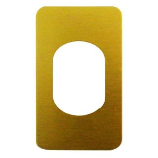 Polished Brass Self Adhesive Oval Escutcheon