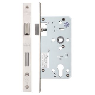 ZDL7255SS - Zoo Din Sashlock Lock 72mm Centres 55mm Backset SS