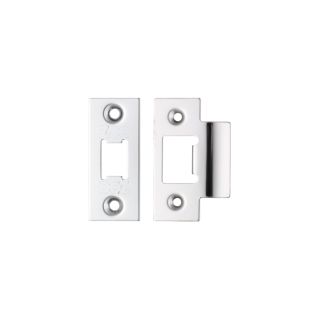 Zoo H/Duty Latch Face Plate &  Strike Polished S/Steel
