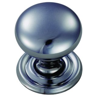 Hollow Victorian Cupboard Knob  1 1/4 Chrome Plated 32mm
