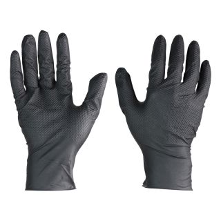 TIMCO Black Diamond Textured Nitrile Disposable Gloves *BOX OF 50*