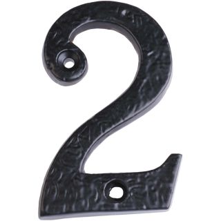 Black Antique Numeral no 2