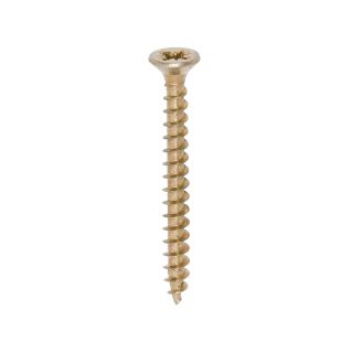 4 X 40MM SOLO SINGLE THREAD   POZI CSK YELLOW SCREWS 200/bx 40040SOLOC