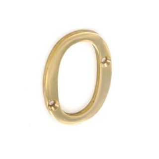 75mm Brass Numeral no 0