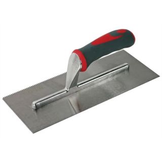 Faithfull Soft Grip Notched Trowel 11x4.1/2inch