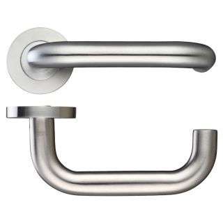 Safety Lever on Rose Return to Door (Stainless Steel 304)