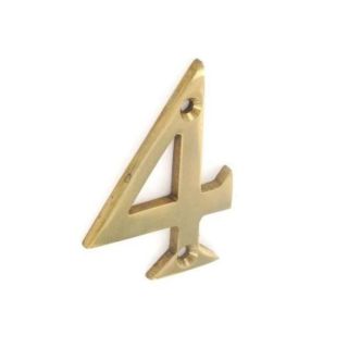 75mm Brass Numeral no 4 