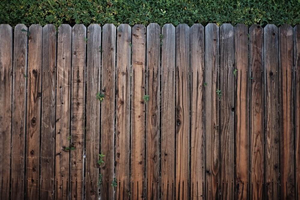 wooden garden fence